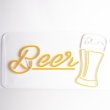 Неонова вивіска "Beer", Келих пива, 1000х500мм