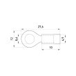 s1036039 Наконечник кільцевий 1.5-2.5 мм², синій, ізол., e.terminal.stand.rv2.2.8.blue, E.Next