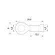 s1036043 Наконечник кільцевий 2.5-4 мм², червоний, ізол., e.terminal.stand.rv3.3,5.5.red, E.Next