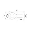 s1036052 Наконечник кільцевий 2.5-4 мм², чорний, ізол., e.terminal.stand.rv3.3,5.6.black, E.Next