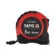 YT-71071 Рулетка 5м, 19мм, зі сталевою стрічкою і нейлоновим покриттям, YATO