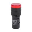 s009019 Арматура світлосигнальна e.ad22.12.red Д22мм 12В АС/DC червона Enext