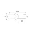 s2036038 Наконечник вилковий 4-6 мм², чорний, ізол., e.terminal.stand.sv.5.4.black, E.Next