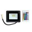 Прожектор LED 10W LEMANSO, LMP76-10 RGB, чорний з пультом