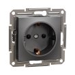 EPH2900171 Розетка з з.к., антрацит, ASFORA, Schneider Electric