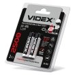 Акумуляторні батарейки HR6/AA, 2500mAh, double blister, Videx (уп./2шт.)