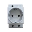 Розетка на DIN-рейку Shuko 16A, 250V, Pawbol