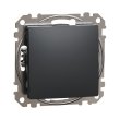 SDD114106 Вимикач 1кл. прохідний, чорний, Sedna Design, Schneider Electric
