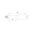 s3036031 Ізольований наконечник втулковий e.terminal.stand.е2508.black, 2,5мм чорний ENEXT (100шт.)