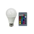 LM734 Лампа світлодіодна з пультом A60, 5W, E27, RGB, Lemanso