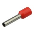 A0060010048 Ізольований наконечник втулковий АСКО HT 2.5-12 червоний (уп./100шт.)