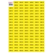 s053316 Самоклеюча наліпка "230В" e.sticker.voltage.230.1 (40х20мм) 102 шт/аркуш Enext