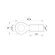 s1036032 Наконечник кільцевий 1.5-2.5 мм², синій, ізол., e.terminal.stand.rv2.2.6.blue, E.Next