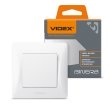 Вимикач 1кл., білий, VF-BNSW1-W, BINERA, VIDEX