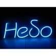 Неонова вивіска "Небо", блакитна, 700х300мм