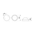 l002002 Світильник e.light.1301.1.60.27.white 60W, круг, білий ENEXT