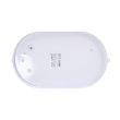 l002029 Світильник e.light.1403.1.100.27.white 100W, овал, білий з решіткою ENEXT