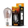 Лампа світлодіодна LD FILAMENT ST64FGD 4W E27 VIDEX графіт диммерна