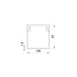 s033011 Короб пластиковий 100х40мм, 2м, білий, е.trunking.stand.100.40, E.Next (ціна за 1м)