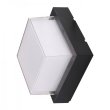 Світильник фасадний 12W 4200К IP65 чорний квадрат SUGA-12/SO Horoz