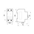 s002023 Модульний автоматичний вимикач e.mcb.stand.45.2.C63, 2p, 63A, C, 4.5kA, E.Next