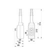 s007007 Тельферний пост e.cs.stand.xac.a.2813.1, двокнопковий з кнопкою стоп Enext