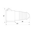 p012020 Силова розетка переносна 4р, 32А, IP44, e.socket.pro.4.32, E.Next