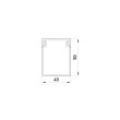 s13033008 Короб перфорований 40х50мм, 2м, сірий, e.trunking.perf.stand.40.50, E.Next (ціна за 1м)