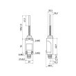 s0070014 Вимикач кінцевий e.limitswitch.10 важіль-ексцентрик з металевим кінцем, E.Next