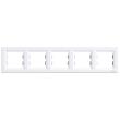 EPH5800521 Рамка п'ятимісна горизонтальна, біла, ASFORA, Schneider Electric