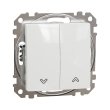SDD111104 Вимикач для жалюзі 2кл., білий, Sedna Design, Schneider Electric