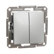 EPH0600161 Вимикач 2кл. прохідний, алюміній, ASFORA, Schneider Electric