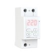 Реле контролю напруги 1ф, 32А, D2-32 red, з термозахистом, ZUBR
