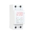 Реле контролю напруги 1ф, 40А, D2-40 red, з термозахистом, ZUBR