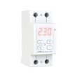 Реле контролю напруги 1ф, 63А, D2-63 red, з термозахистом, ZUBR