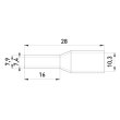 s3036055 Ізольований наконечник втулковий e.terminal.stand.е25-16.green, 25,0мм зелений ENEXT