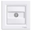 EPH3200121 Розетка TV кінцева 1 дБ, біла, з рамкою, ASFORA, Schneider Electric