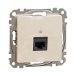 SDD112451 Розетка комп'ютерна RJ45, Cat.5E, бежева, Sedna Design, Schneider Electric