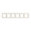 EPH5800623 Рамка шестимісна горизонтальна, кремова, ASFORA, Schneider Electric